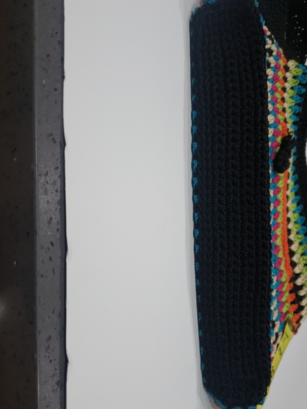 The Sak Multicolor Crochet Crossbody Bag - Black Trim - Picture 13 of 15